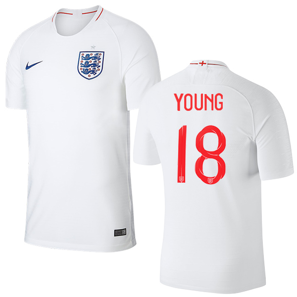 England #18 Young Home Thai Version Soccer Country Jersey - Click Image to Close